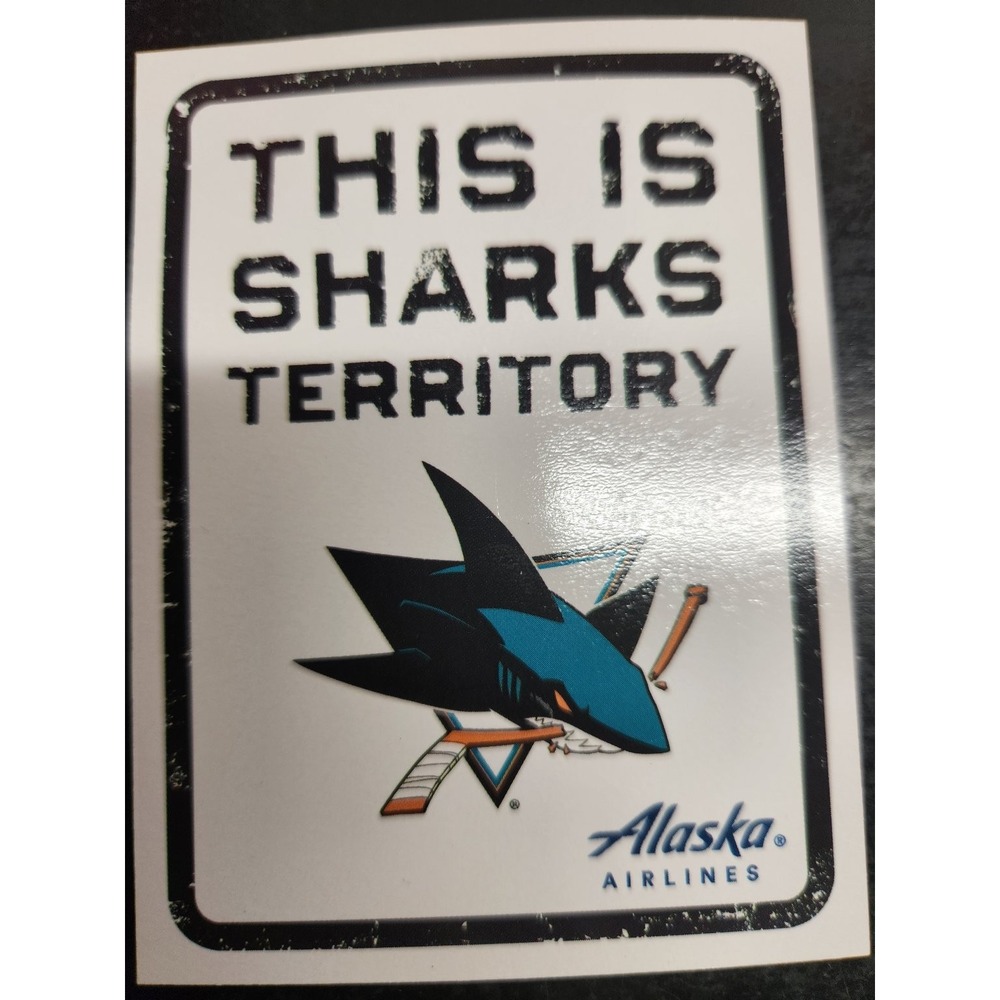 San Jose Sharks Alaska Airlines Refrigerator Magnet NHL Hockey Sharks Territory